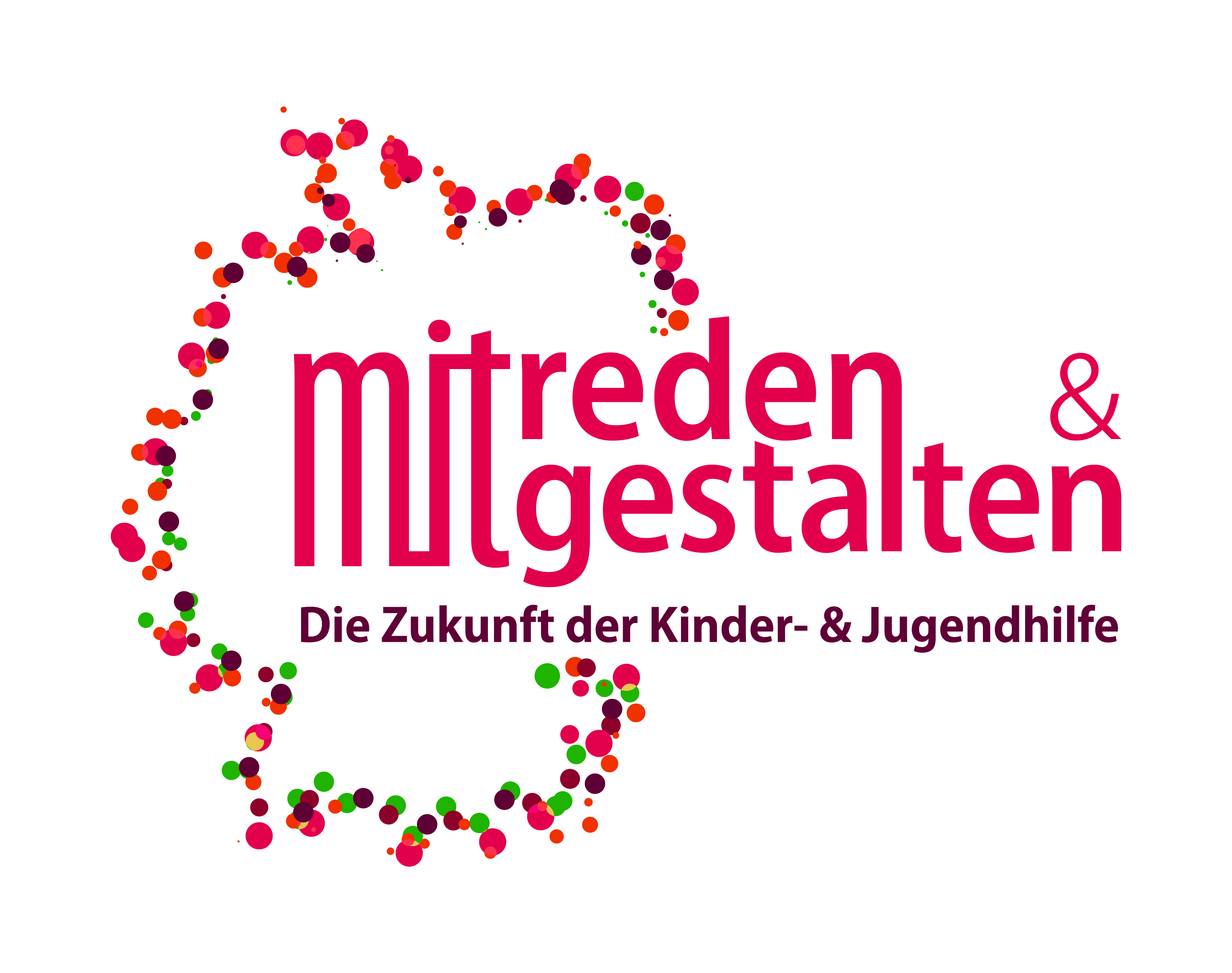 Logo „mitreden & mitgestalten – Die Zukunft der Kinder- und Jugendhilfe“